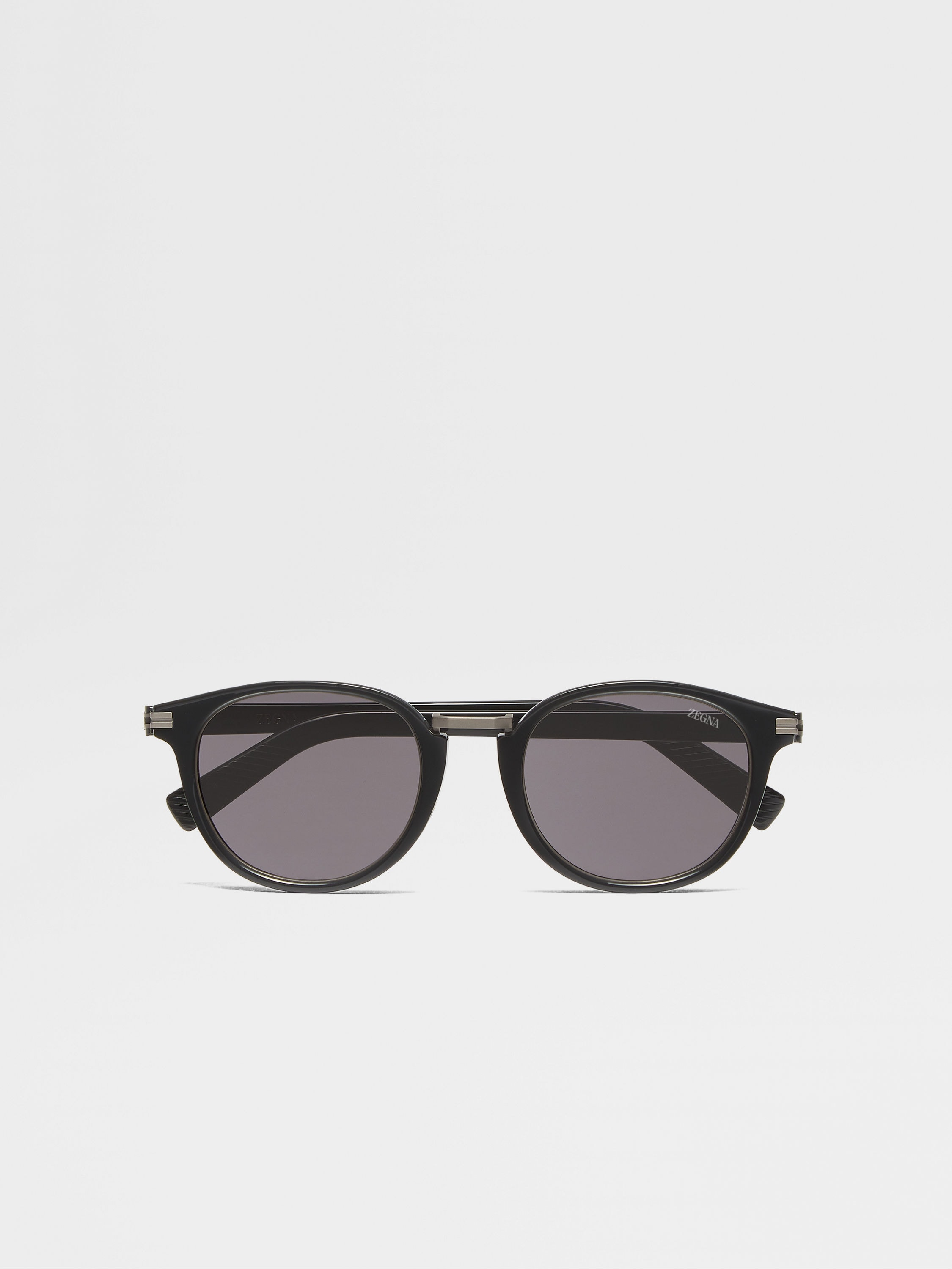 Grey Acetate and Titanium Sunglasses Main product photo