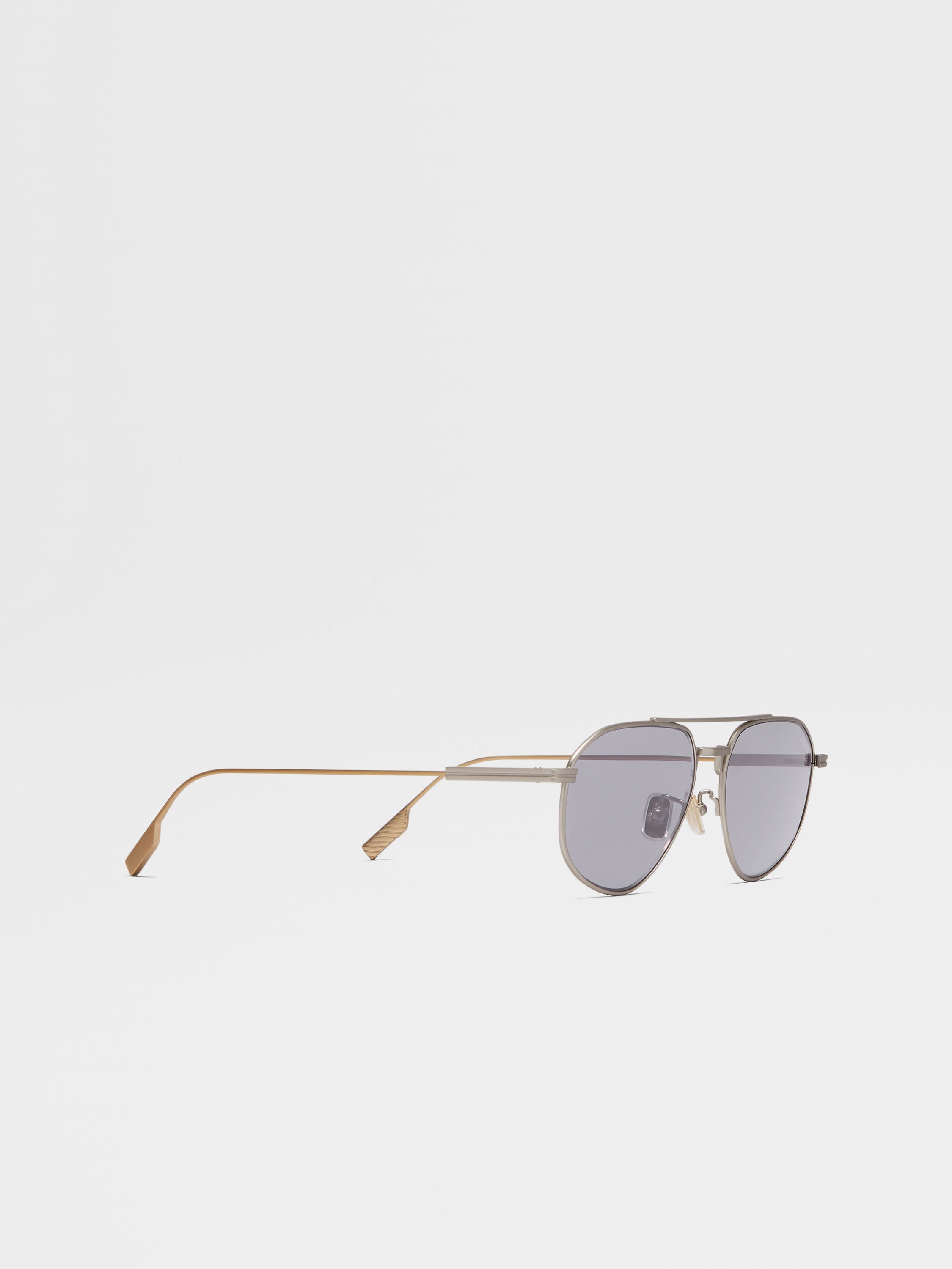 Occhiali da Sole in Titanio Palladio Satin Foto #2 di dettaglio del prodotto