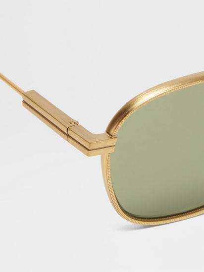 Óculos de Sol Orizzonte I Dourados em Metal FW25 35887796 | Zegna PT