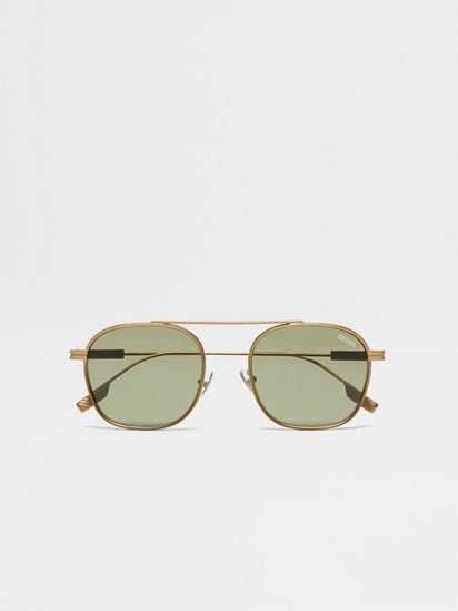 Gold Orizzonte I Metal Sunglasses FW25 35887796 | Zegna US