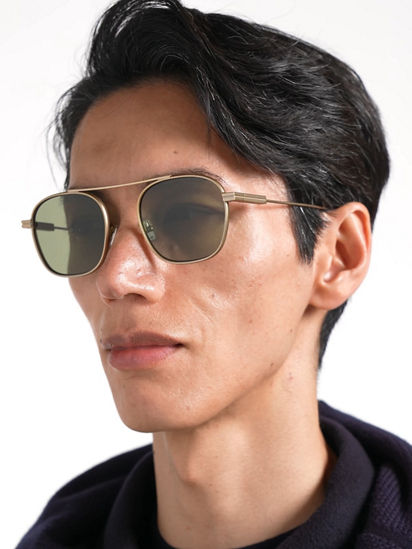 ヴァーシティ・ディーン Gold Orizzonte I Metal Sunglasses FW25 35887796 | Zegna US