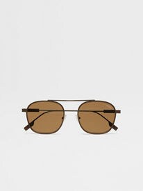 Ermenegildo Zegna ブラウン サングラス Ermenegildo Zegna EZ0269 Sunglasses | FramesDirect.com