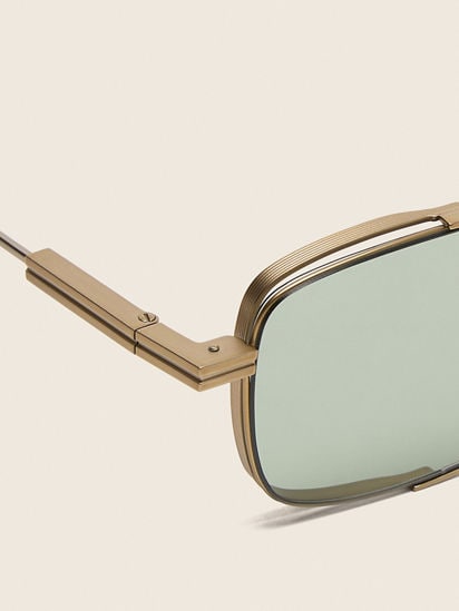 Pale Gold Titanium Sunglasses SS26 37859002 | Zegna NO
