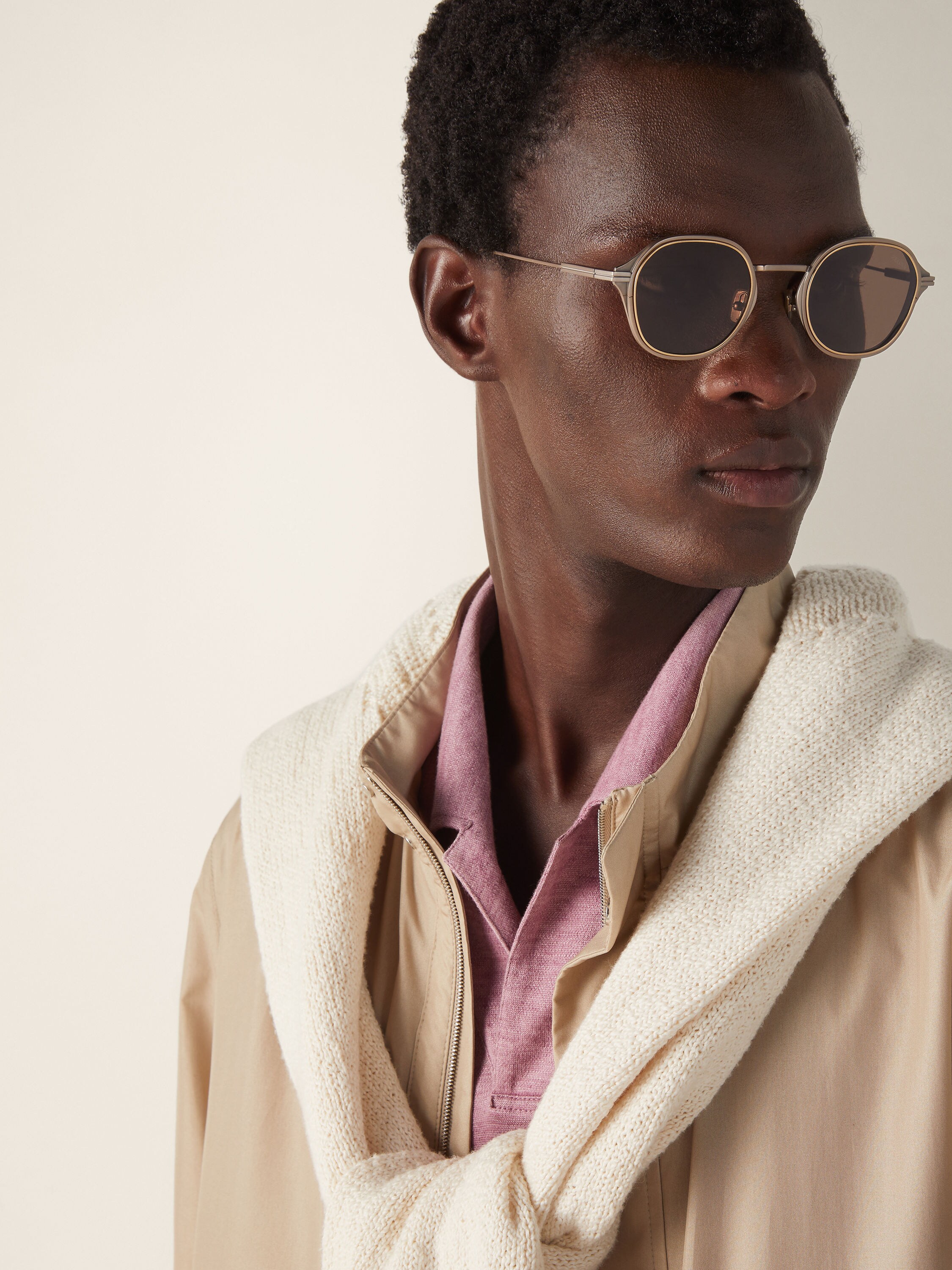 Light Bronze Titanium Sunglasses Product detail photo #3