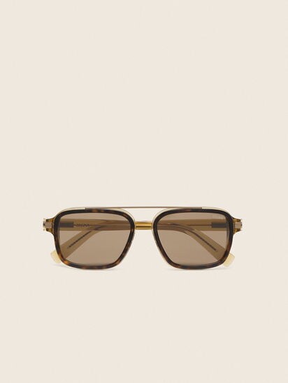Transparent Havana Brown Acetate Sunglasses SS26 37859021 | Zegna US