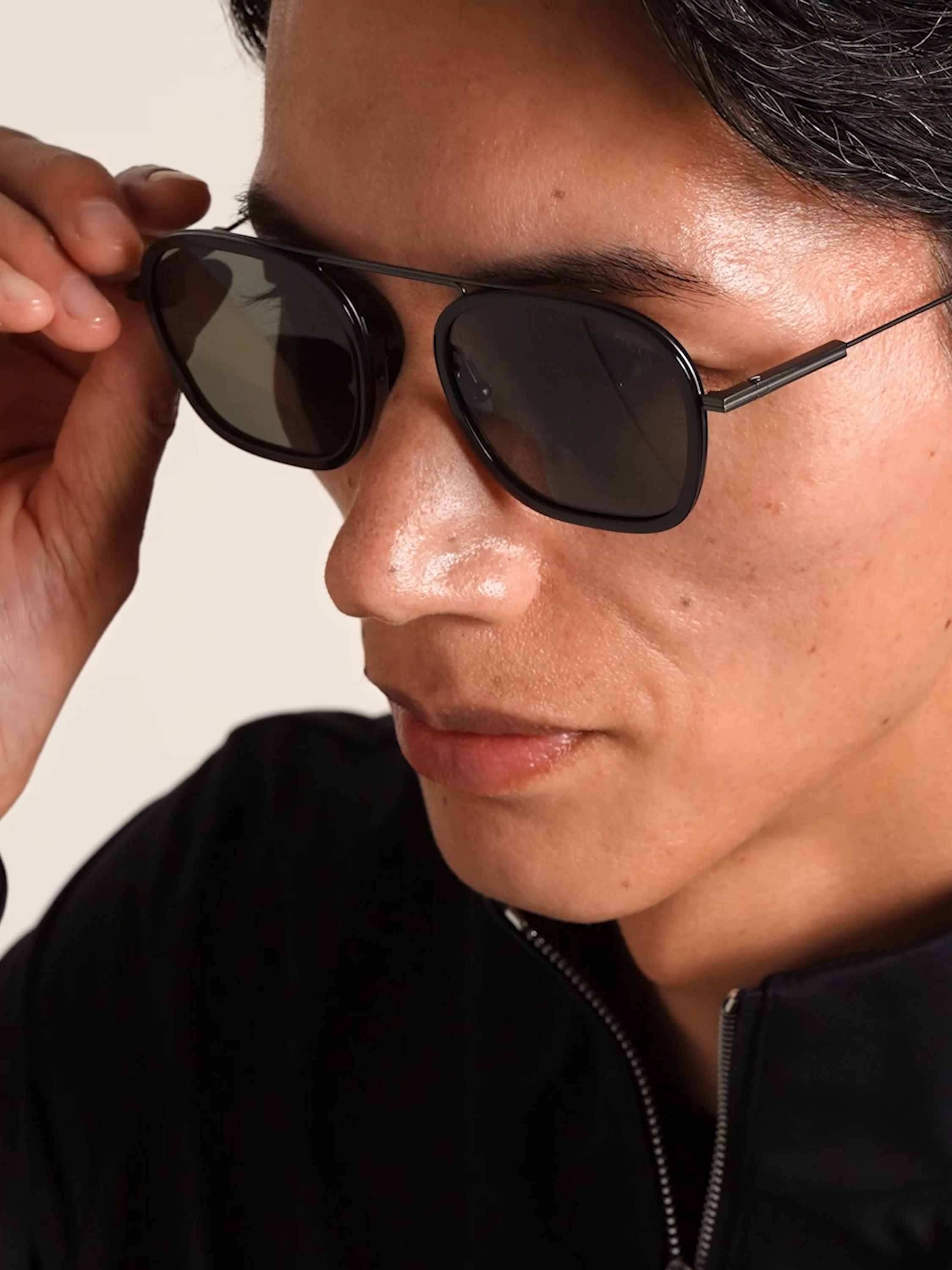 Grey Orizzonte I Titanium Sunglasses