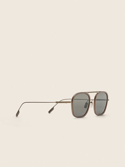 Beige Orizzonte I Titanium Sunglasses FW26 37859059 | Zegna US