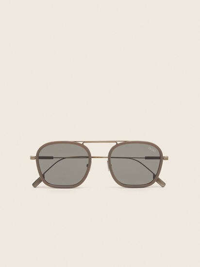 Beige Orizzonte I Titanium Sunglasses FW26 37859059 | Zegna US