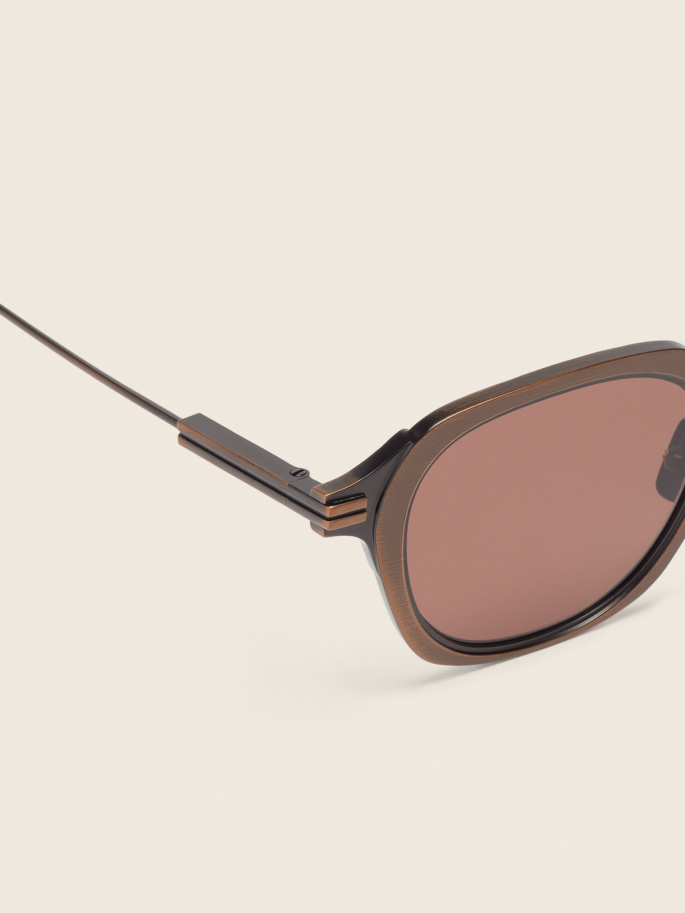 Antique Copper Titanium Sunglasses Product detail photo #1