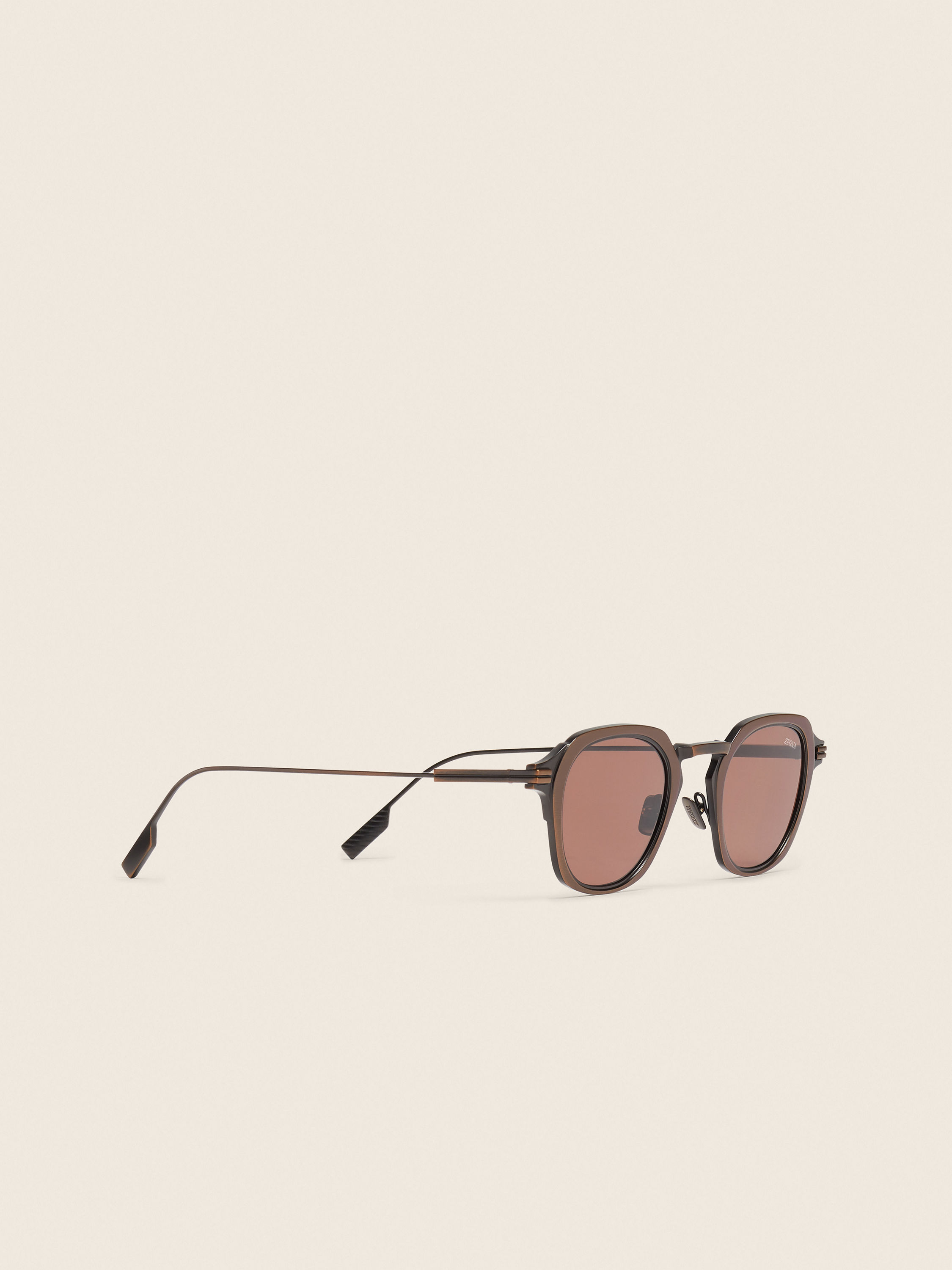 Antique Copper Titanium Sunglasses Product detail photo #2