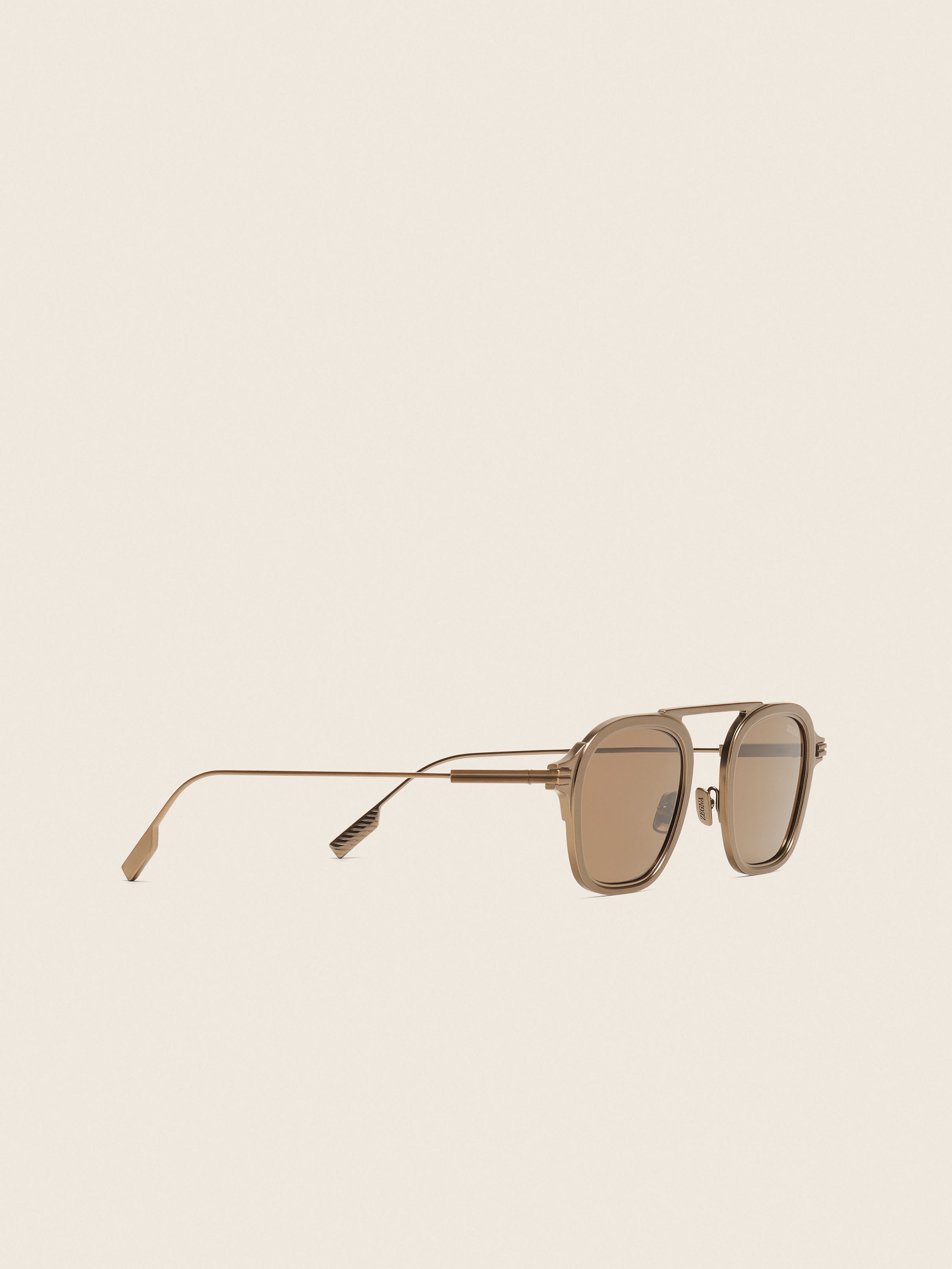 Antique Gold Orizzonte I Titanium Sunglasses Product detail photo #2
