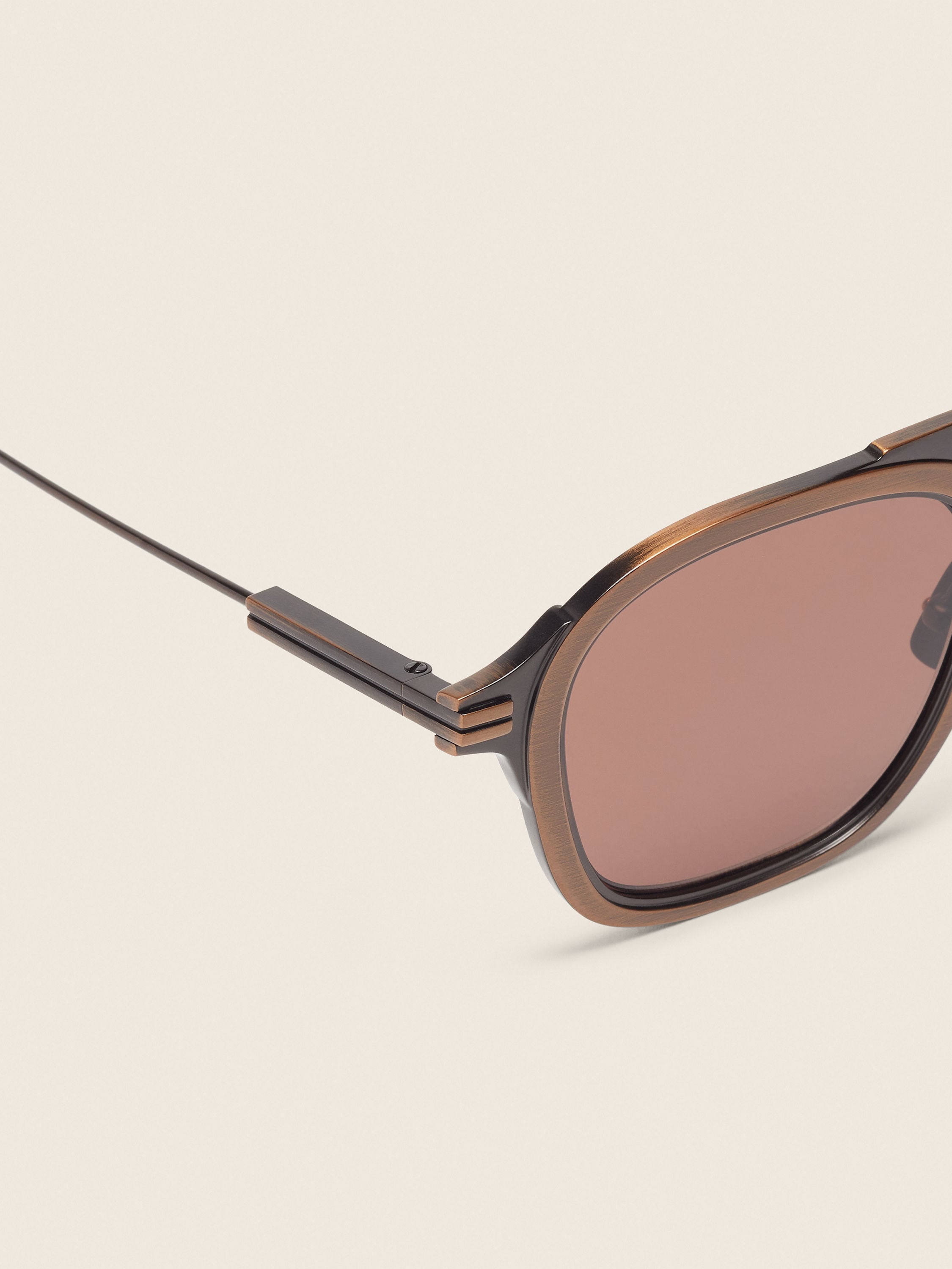 Antique Copper Orizzonte I Titanium Sunglasses Product detail photo #1