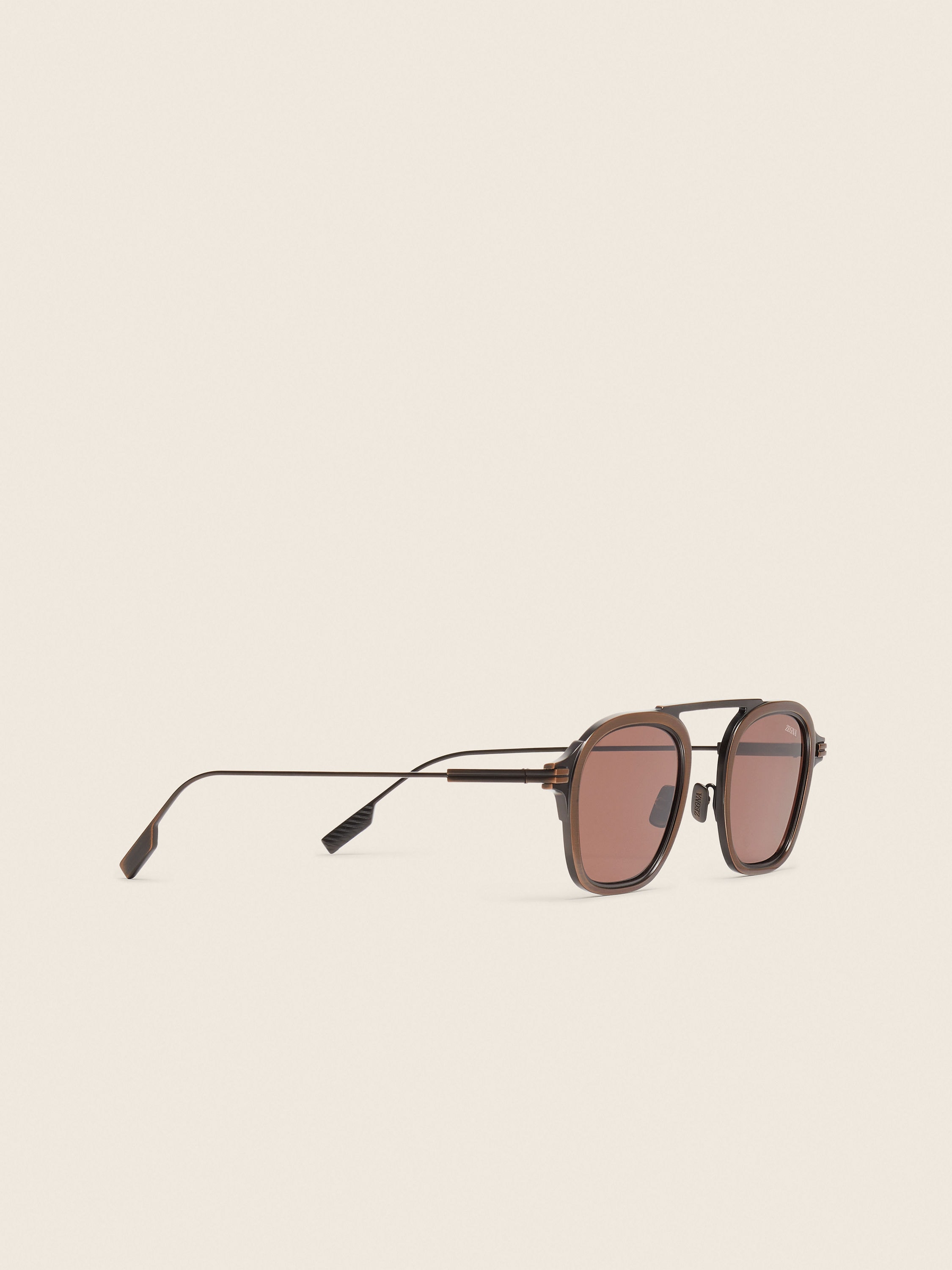 Antique Copper Orizzonte I Titanium Sunglasses Product detail photo #2