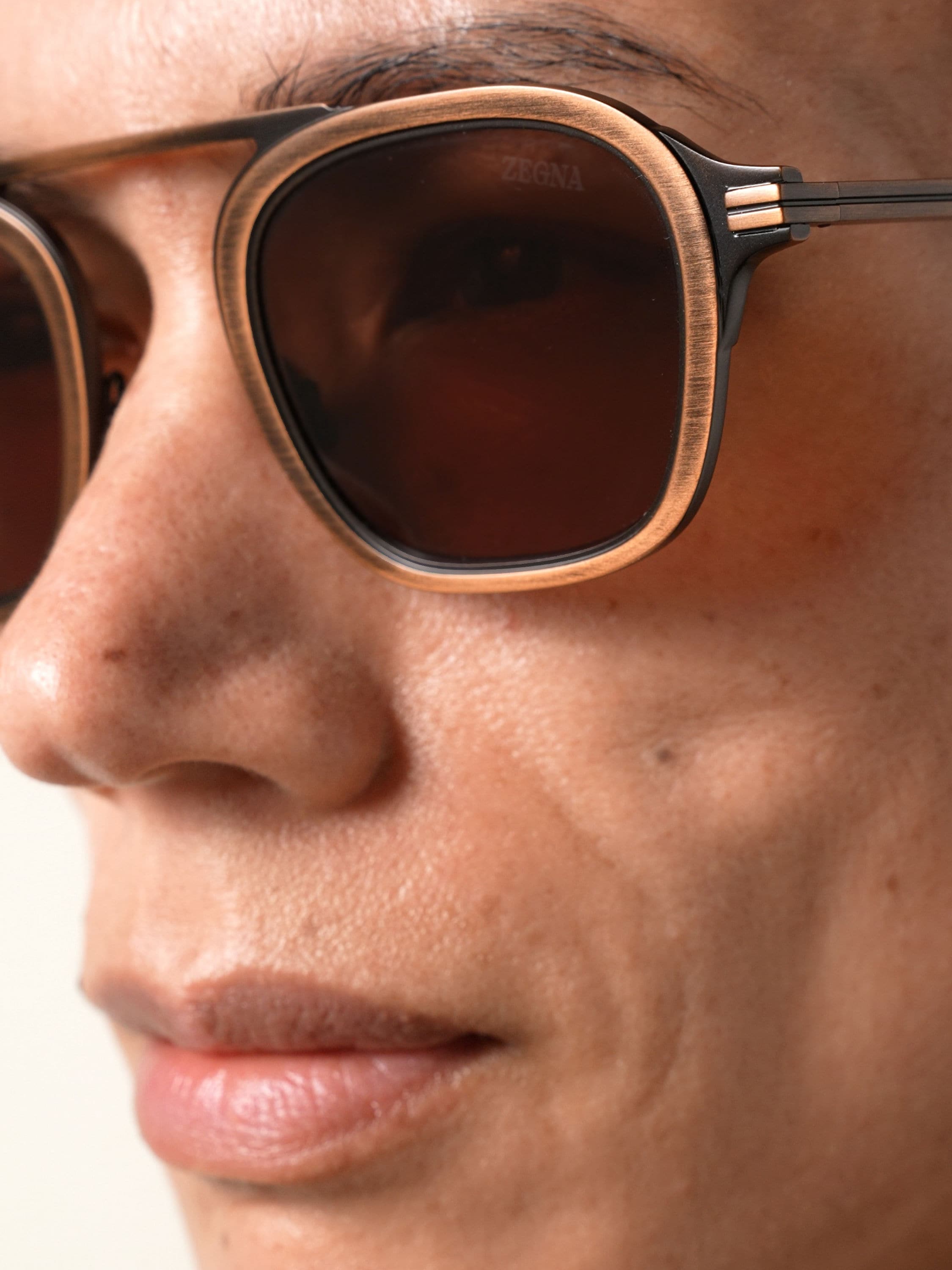Antique Copper Orizzonte I Titanium Sunglasses