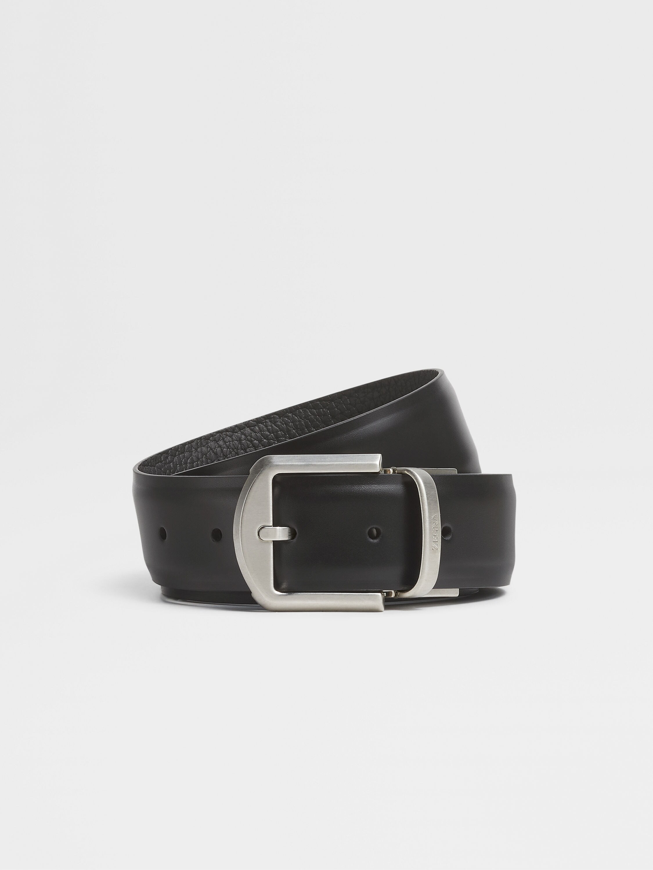 Black Reversible Leather Belt FW23 27970352 | Zegna HK