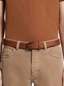 レザーとスエードのメンズベルト | ZEGNA JP