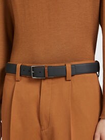 レザーとスエードのメンズベルト | ZEGNA