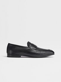 Navy Blue Suede L'Asola Loafers SS24 22122810 | Zegna NL