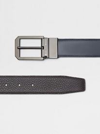 Dark Brown Leather Reversible Belt FW24 23029548 | Zegna JP Dark Brown Leather Reversible Belt FW24 23029548 | Zegna JP