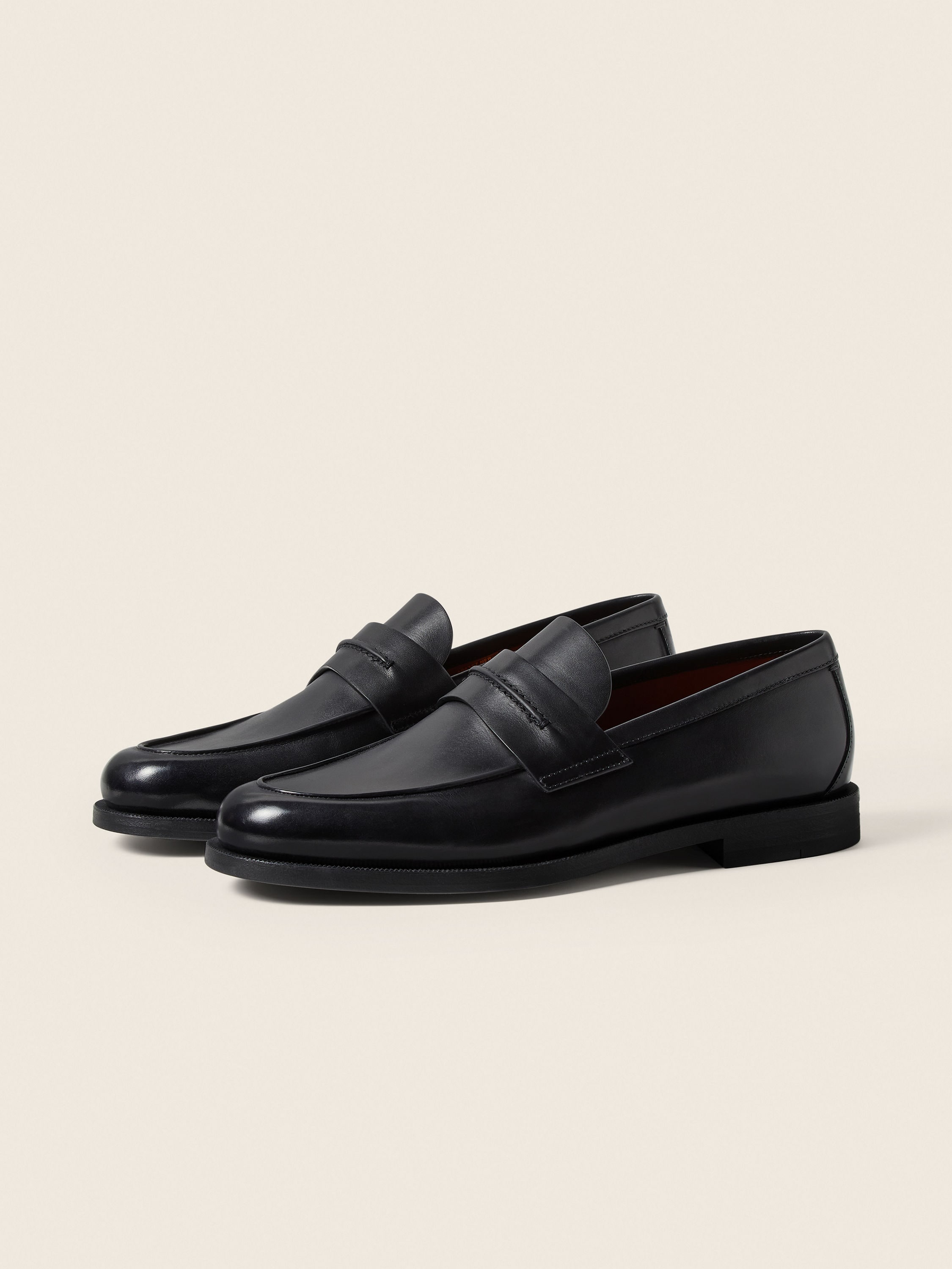 Black Leather Mocassin Corso Loafer FW26 39870369 | Zegna PL