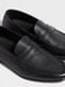 Black Natural Grain Leather Mocassin Loafer Product detail photo #3