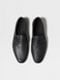 Black Natural Grain Leather Mocassin Loafer Product detail photo #4