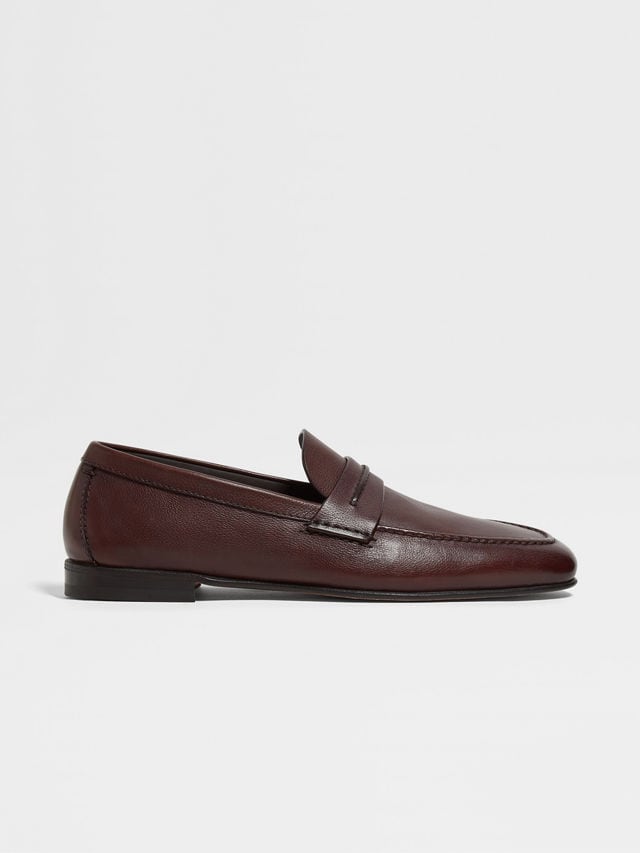 Light Brown Natural Grain Leather Mocassin Loafer Main product photo