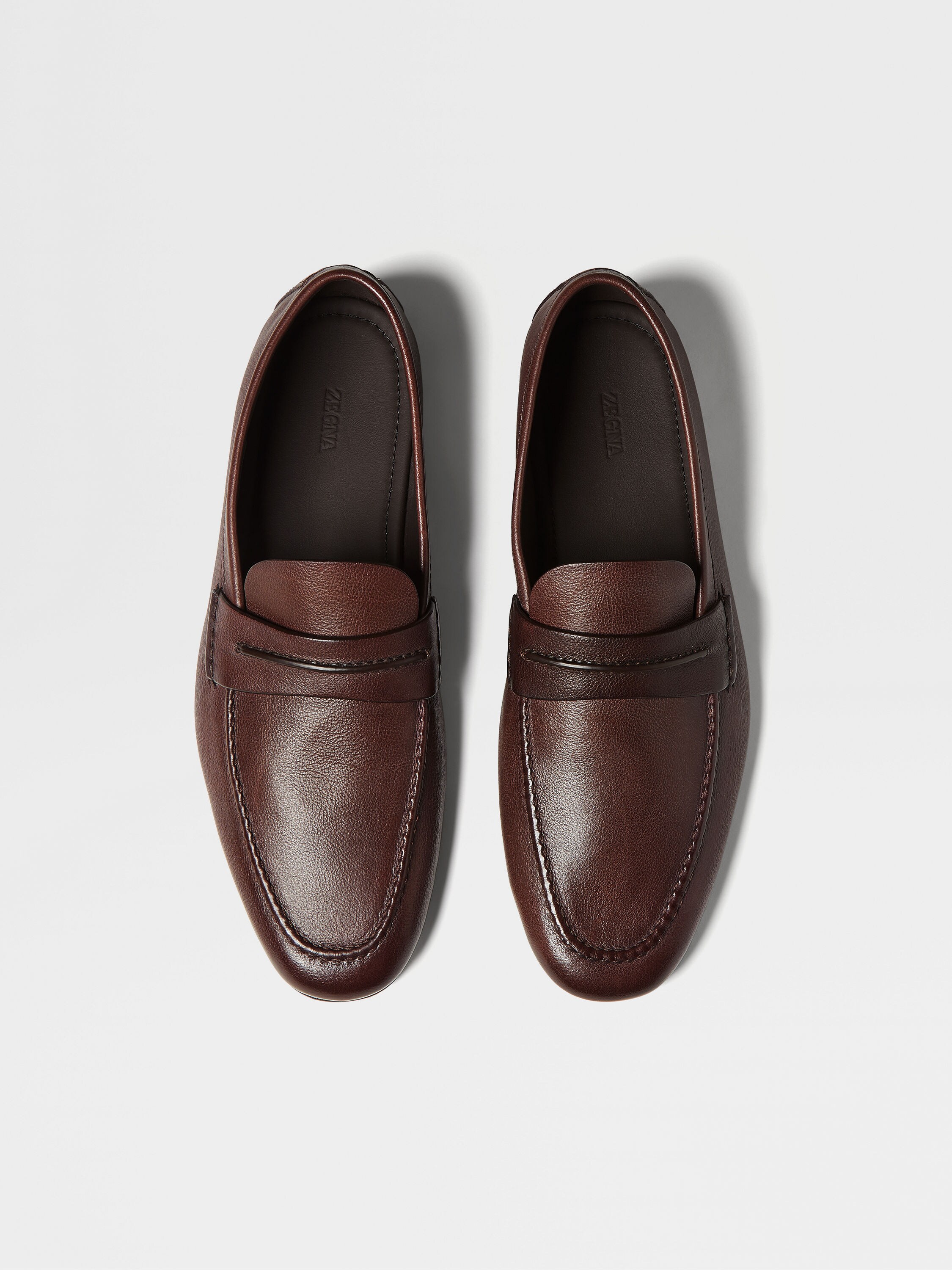 Light Brown Natural Grain Leather Mocassin Loafer Product detail photo #4