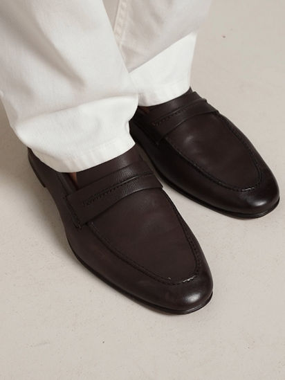 sun 38ダークブラウン ダークブラウン ナチュラルグレインレザー Mocassinローファー SS26