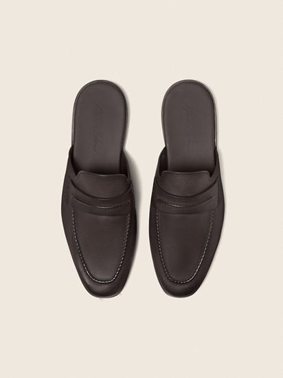 ダークブラウン ナチュラルグレインレザー Mocassin Sabbia ローファー