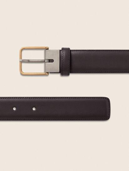 Dark Brown Natural Grain Leather Belt SS26 33939824 | Zegna IT