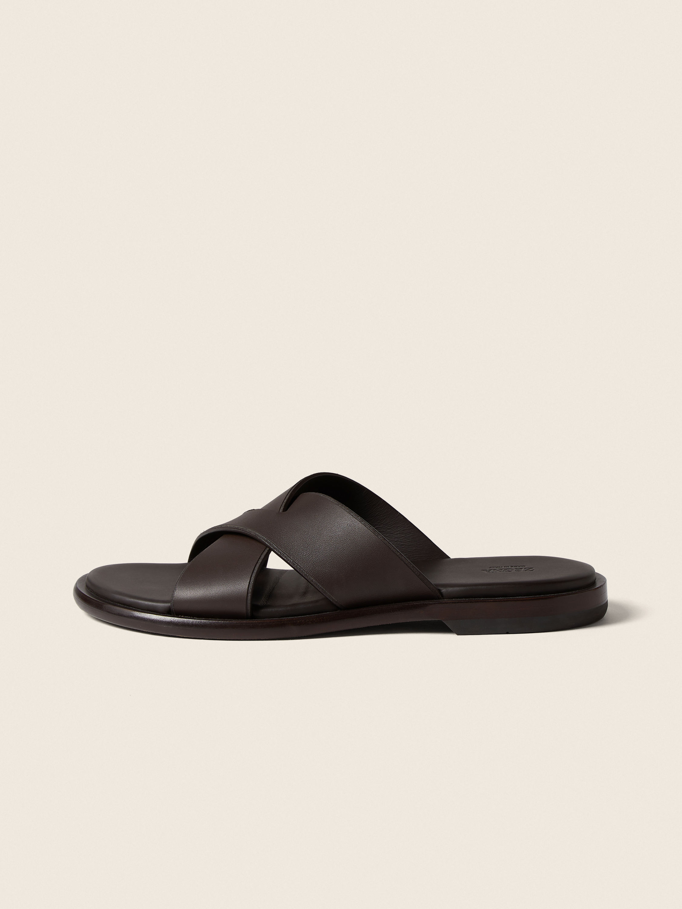 Dark Brown Leather Sandal Product detail photo #3