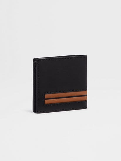 Black Leather Billfold Wallet SS25 22982928 | Zegna HK