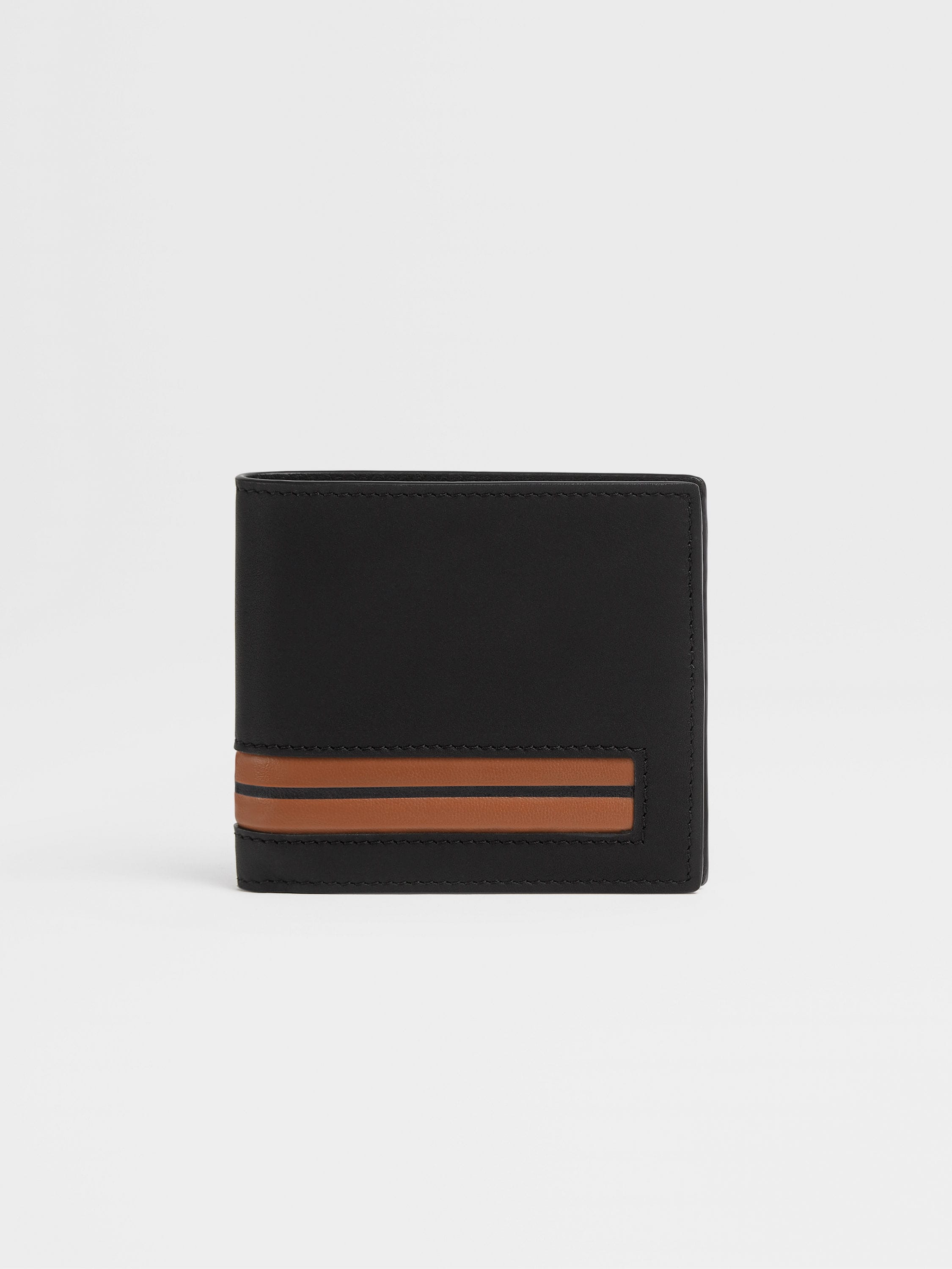 블랙 레더 빌폴드 지갑 SS25 22982928 | Zegna KR 블랙 레더 빌폴드 지갑 SS25 22982928 | Zegna KR