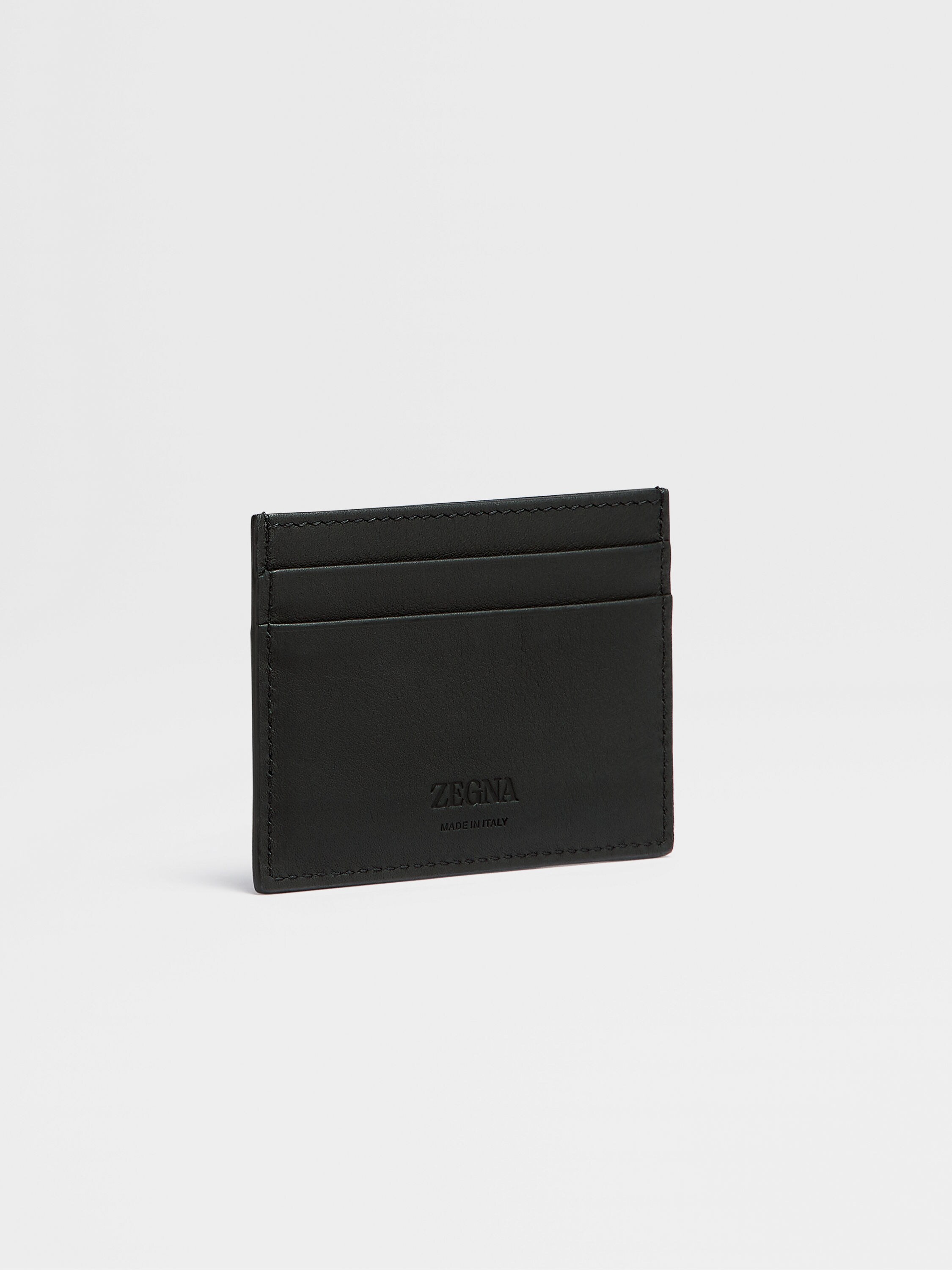 Black Leather Card Case Product detail photo #2