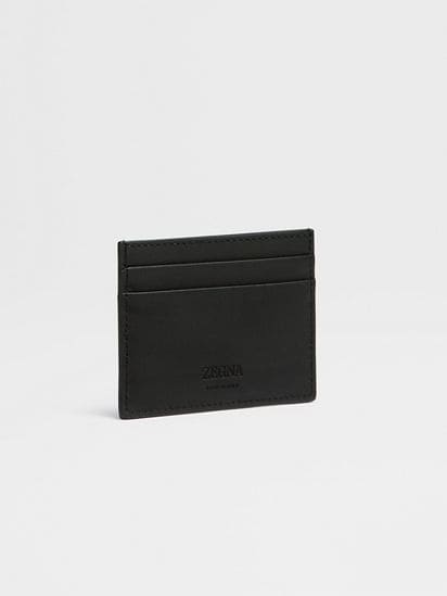 Black Leather Card Case FW25 22983748 | Zegna ES