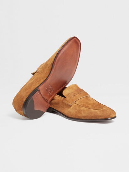 Ochre Suede L Asola Loafers FW23 22068481 Zegna CA