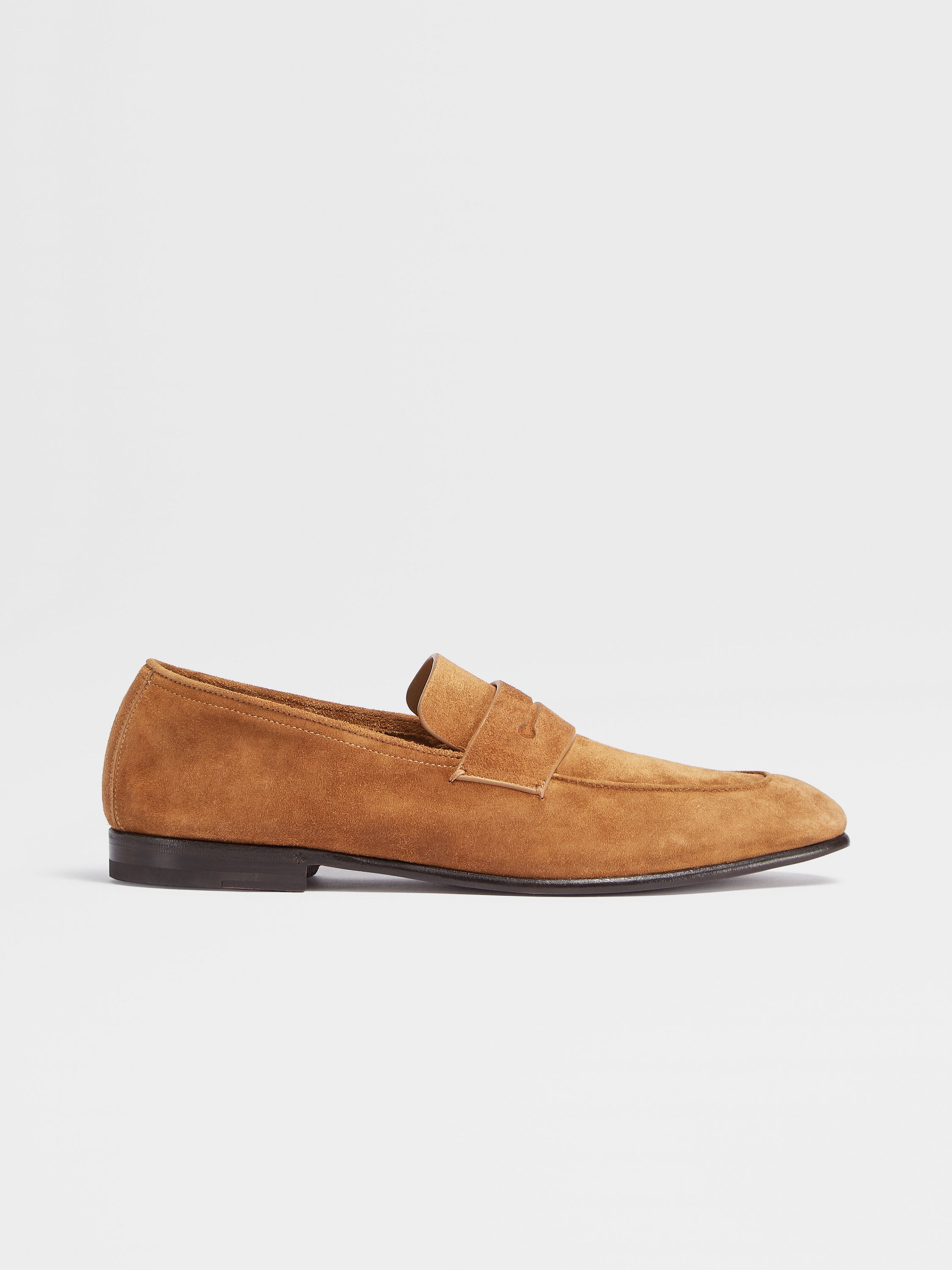 Ochre Suede L'Asola Loafers FW23 22068481 | Zegna US