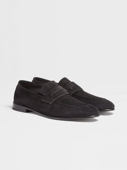 Black Suede L'Asola Loafers FW24 22065910 | Zegna US Black Suede L'Asola Loafers FW24 22065910 | Zegna US