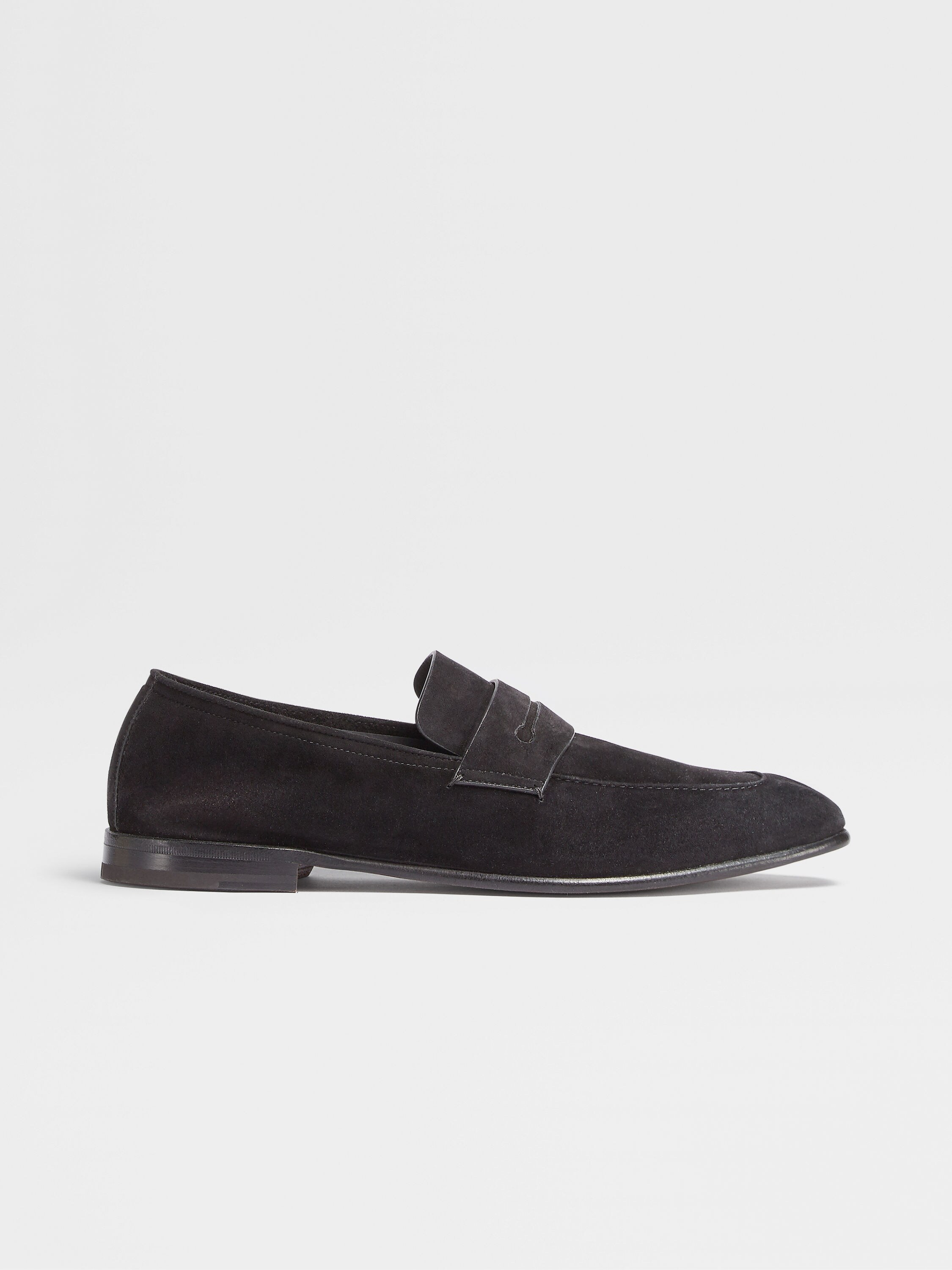 Black Suede L'Asola Loafers