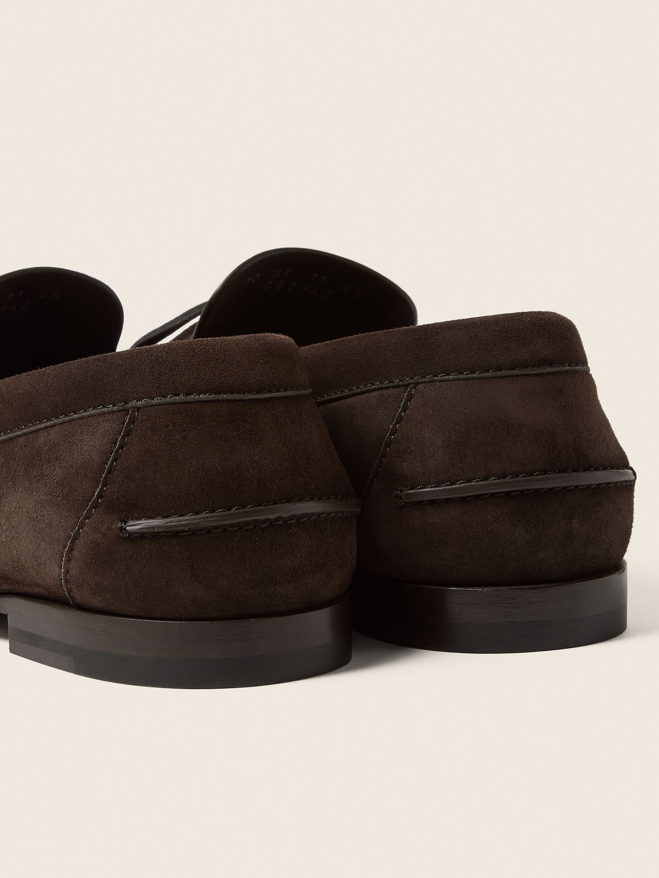 Dark Brown Suede Loafer Product detail photo #1