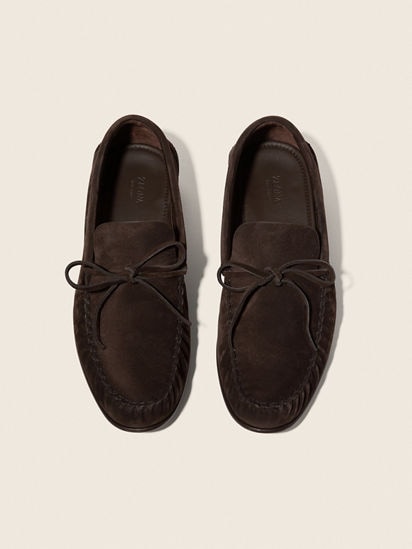 Dark Brown Suede Loafer FW26 39778219 | Zegna US