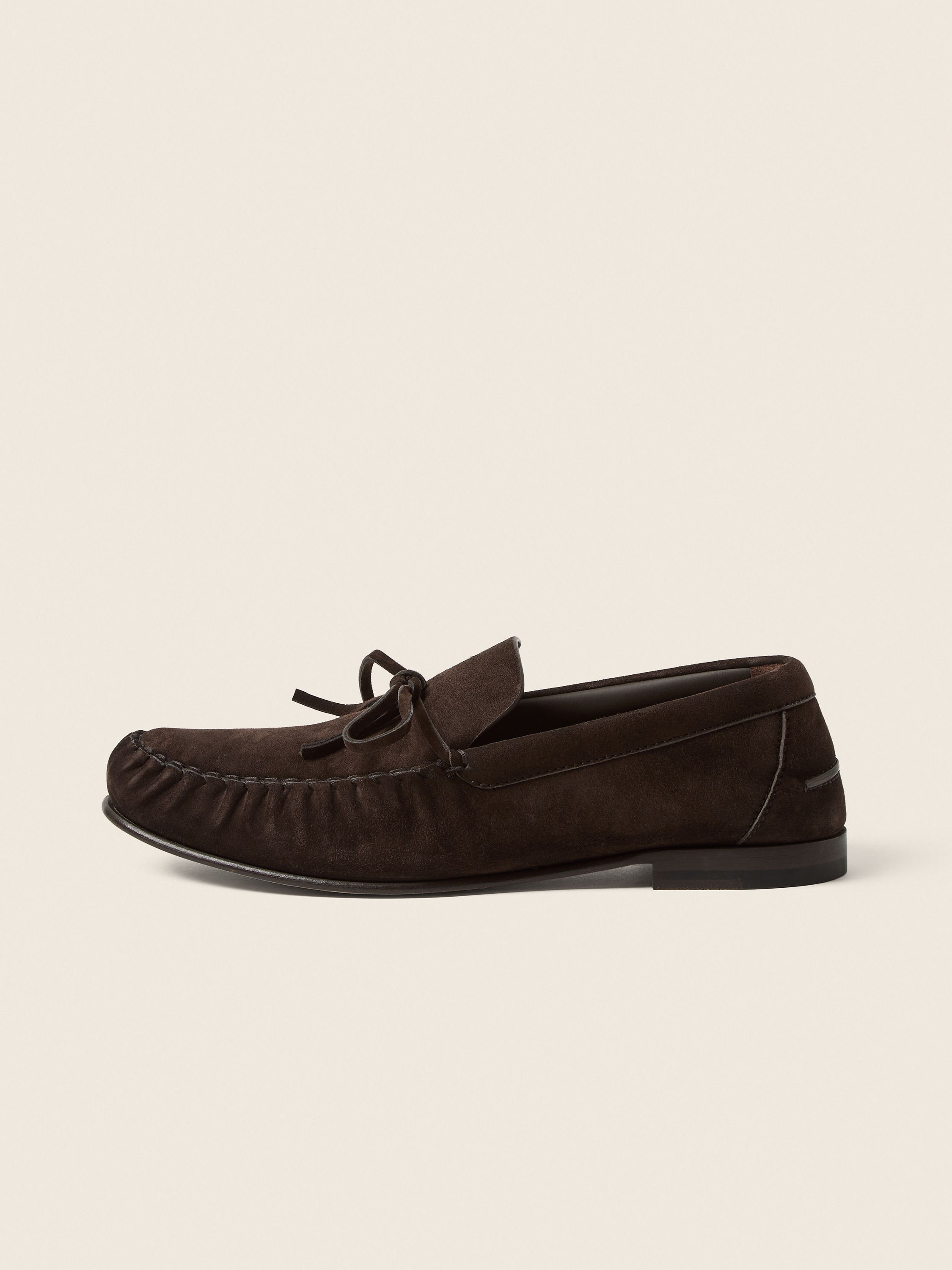 Dark Brown Suede Loafer Product detail photo #3