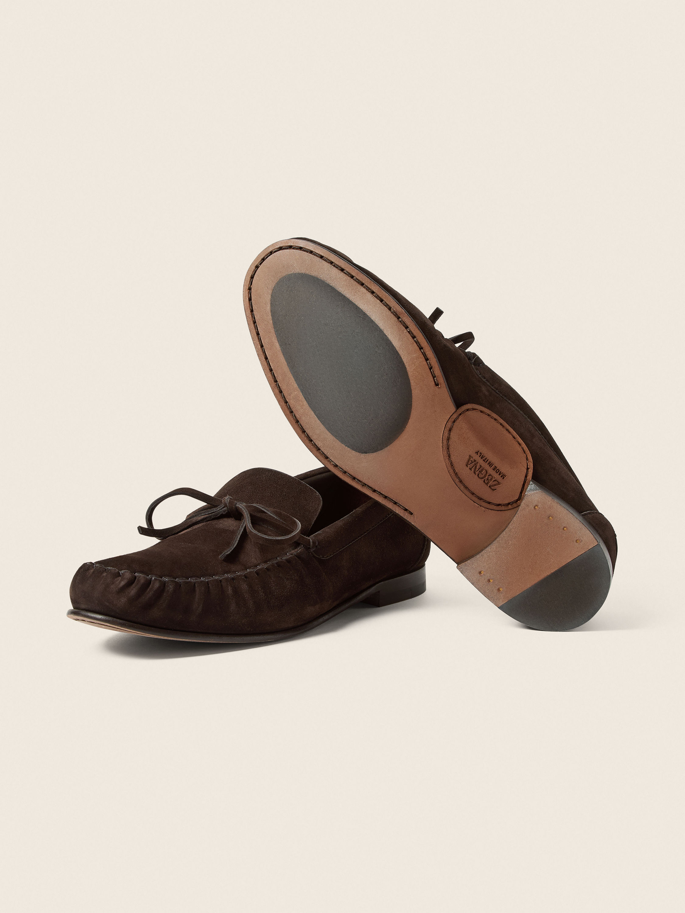 Dark Brown Suede Loafer Product detail photo #4