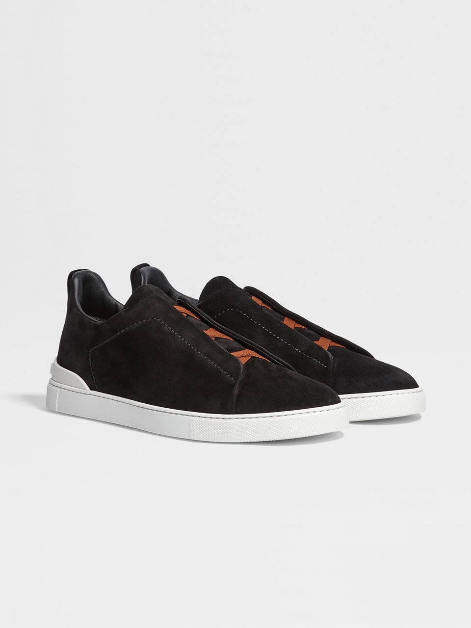 Zegna Triple Stitch suede sneakers - Grey