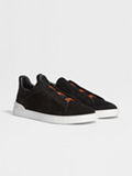 Black Suede Triple Stitch™ Sneakers FW24 28331662 | Zegna FI