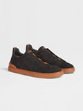 Black Suede Triple Stitch™ Sneakers FW24 28331662 | Zegna CA