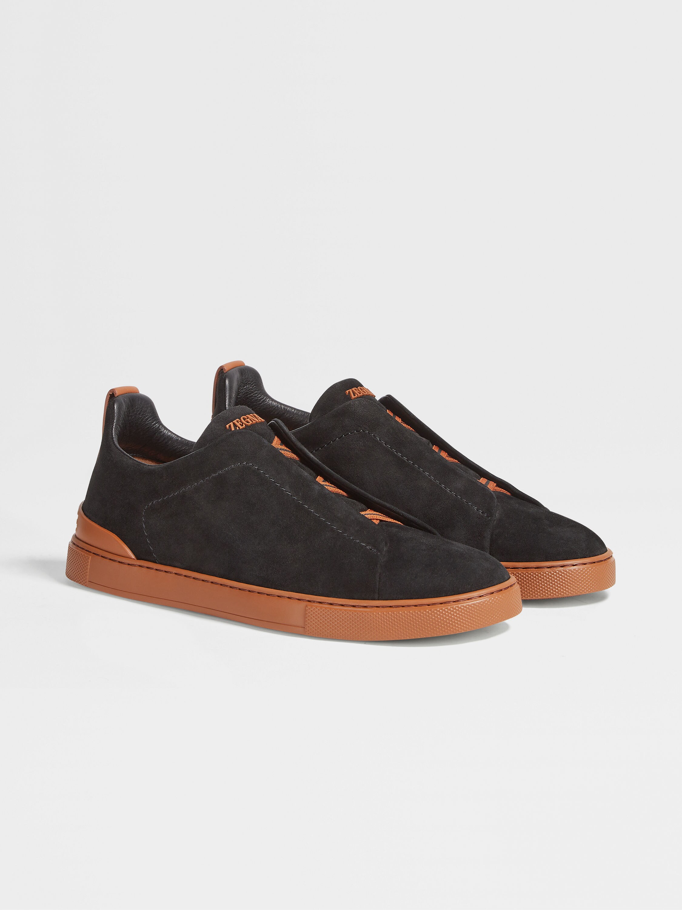 Black Suede Triple Stitch™ Sneakers FW24 28331662 | Zegna FI