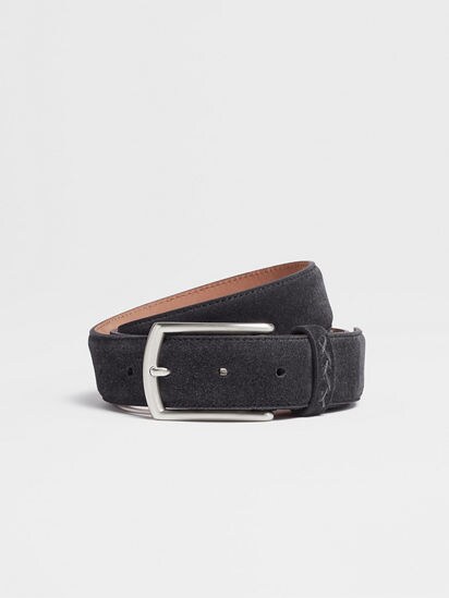 Navy suede belt discount mens