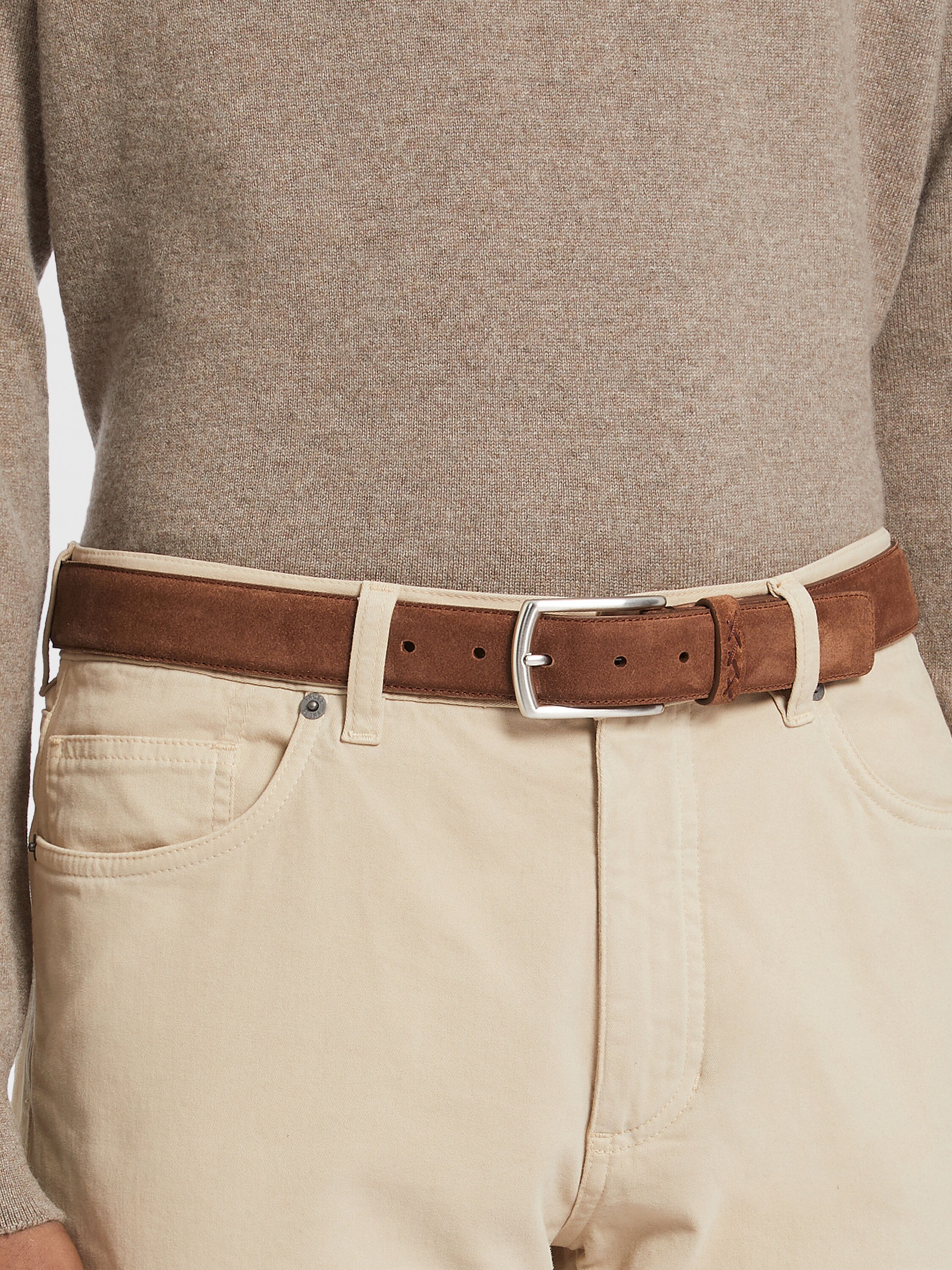 Cintura in Suede Marrone Foto #2 di dettaglio del prodotto